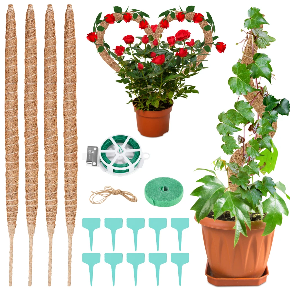 Plant Moss Pole Bendable Plant Climbing Pole Coir Moss Palm Vines Stick DIY Stand Plant Support Extension Indoor Plants Creepers
Plant Moss Pole Bendable Plant Climbing Pole Coir Moss Palm Vines Stick DIY Stand Plant Support Extension Indoor Plants Creepers