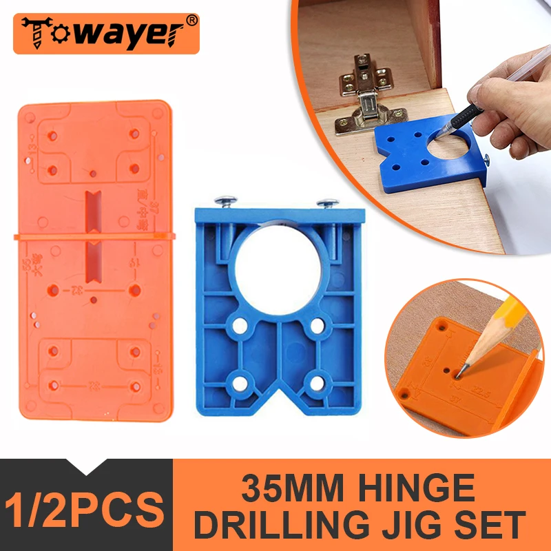 35mm Hinge Drilling Jig Set For Cabinets Installation Concealed Guide Hinge Opener Hole Drilling Guide Locator Woodworking Tools
35mm Hinge Drilling Jig Set For Cabinets Installation Concealed Guide Hinge Opener Hole Drilling Guide Locator Woodworking Tools