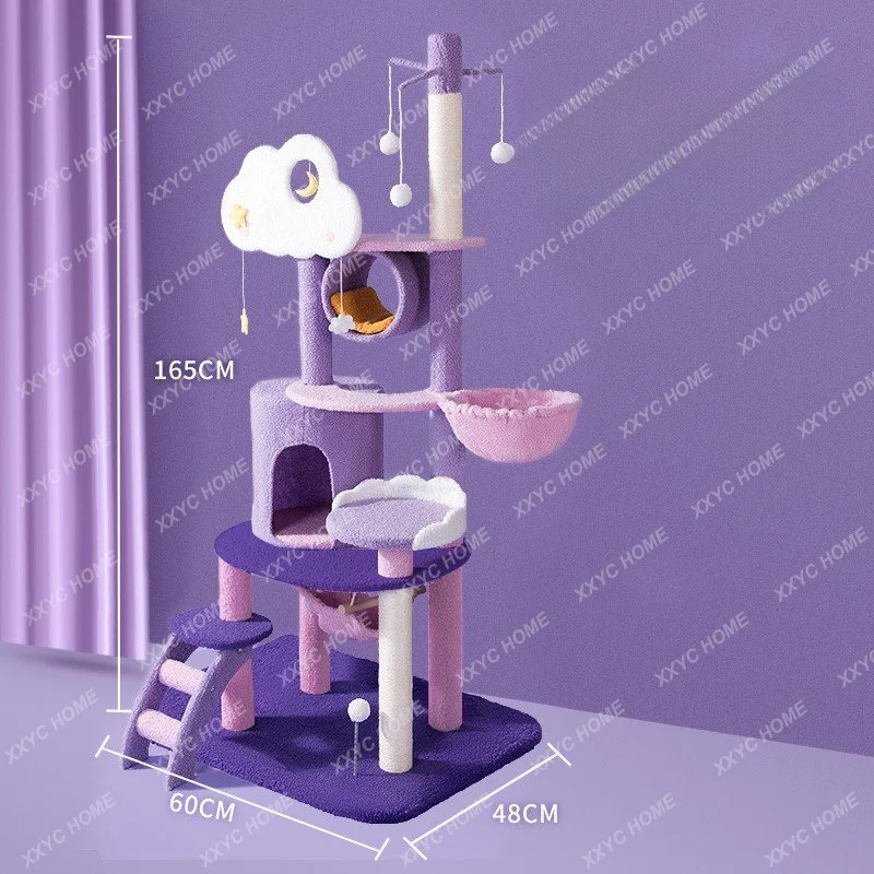 Cat Climbing Frame Cat Nest Cat Tree Integrated Cat Solid Wood Column Cat Scratch Trees Scratch Board Large
Cat Climbing Frame Cat Nest Cat Tree Integrated Cat Solid Wood Column Cat Scratch Trees Scratch Board Large