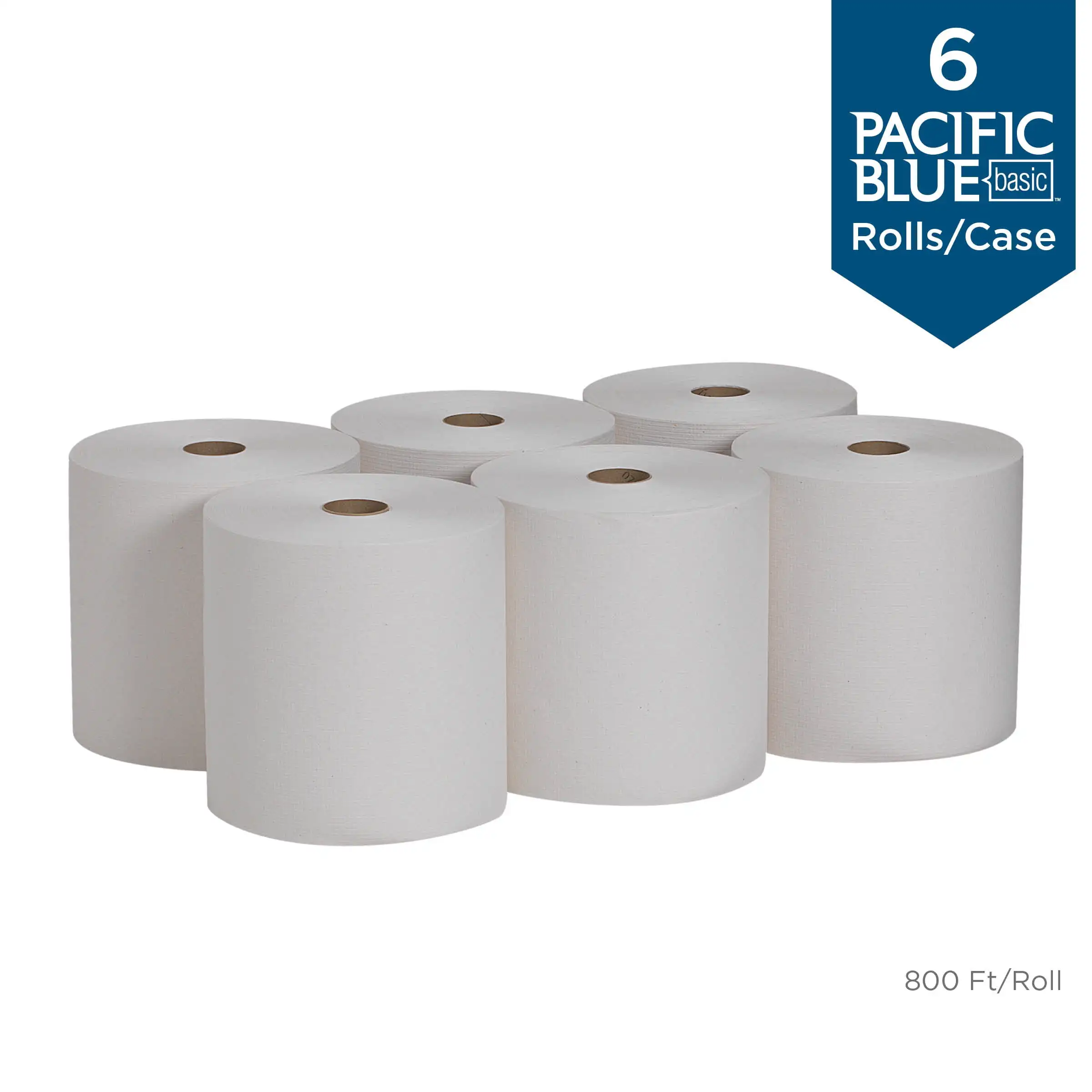 Georgia Pacific Professional Blue Basic Recycled Paper Towel Roll, 26601, 800 feet/Roll, 6 Count
Georgia Pacific Professional Blue Basic Recycled Paper Towel Roll, 26601, 800 feet/Roll, 6 Count