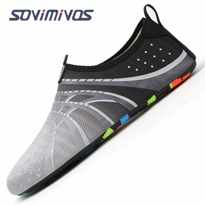 

Water Shoes for Men Barefoot Beach Shoes Breathable Sport Shoes Quick Dry River Whtie Sea Aqua Sneakers Soft Beach Sneakers
