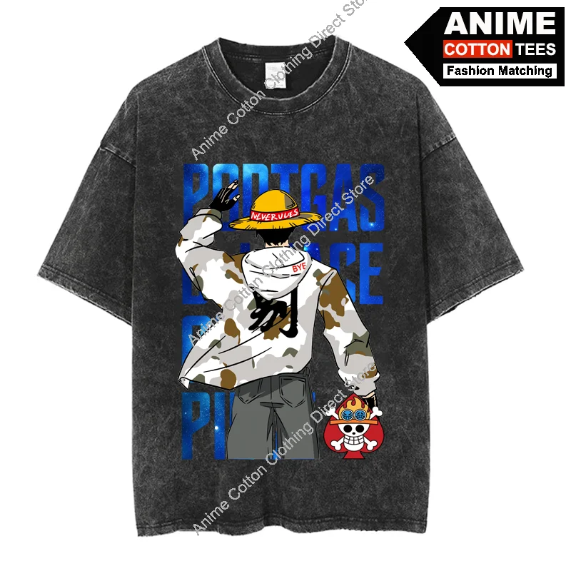 Anime One Piece Luffy T Shirt Y2k Harajuku Hip Hop Casual Unisex Streetwear T-shirt Washed Vintage Cotton Oversized Loose Tees
Anime One Piece Luffy T Shirt Y2k Harajuku Hip Hop Casual Unisex Streetwear T-shirt Washed Vintage Cotton Oversized Loose Tees