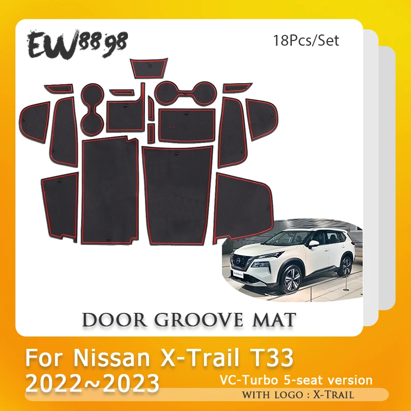 Door Groove Pad For Nissan X-Trail T33 Rogue 2022 2023 VC-Turbo 5-seat Version Non-Slip Rubber Interior Cup Mat Car Accessorise
Door Groove Pad For Nissan X-Trail T33 Rogue 2022 2023 VC-Turbo 5-seat Version Non-Slip Rubber Interior Cup Mat Car Accessorise