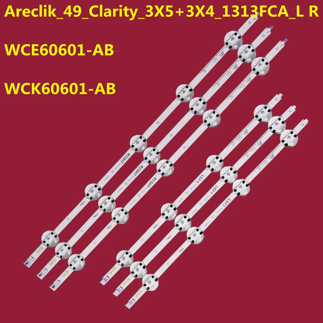 

Светодиодная лента для arcelik_49 _ clarity_3x5 + 3x5 _ 1313fca WCK60601-AB 49GDU7500B 49GCU7900B B49L8900 A49L8860 A49L8900