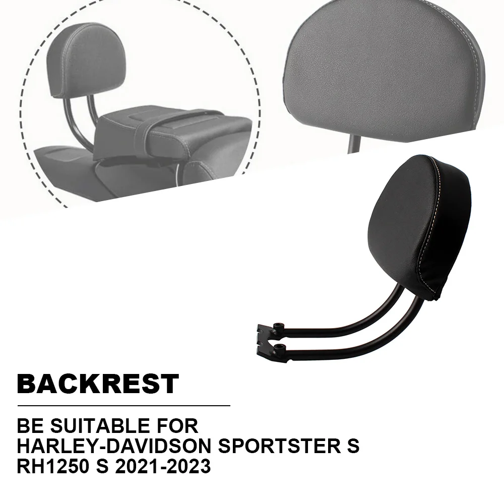 Motorcycle Rear Passenger Backrest Black Cushion Rest Pillion Luggage Rack For Harley-Davidson Sportster S RH1250 S2021-2023
Motorcycle Rear Passenger Backrest Black Cushion Rest Pillion Luggage Rack For Harley-Davidson Sportster S RH1250 S2021-2023