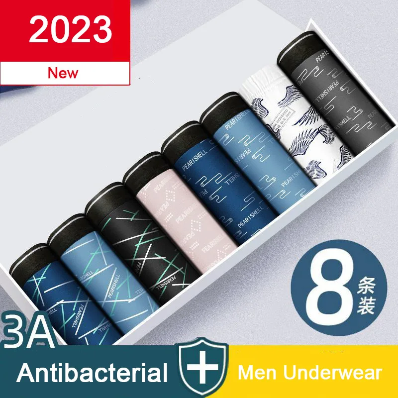 8pcs/lot Mens Underwear Man Boxers Homme Fashion Antibacterial Underwear Men Comfortable Underpants Soft Breathable Male Panties
8pcs/lot Mens Underwear Man Boxers Homme Fashion Antibacterial Underwear Men Comfortable Underpants Soft Breathable Male Panties