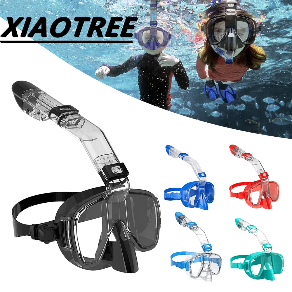 Snorkel Mask Foldable Anti-Fog Diving Mask Set with Full Dry Top System for Free Swim Professional Snorkeling Gear Adults Kids
Snorkel Mask Foldable Anti-Fog Diving Mask Set with Full Dry Top System for Free Swim Professional Snorkeling Gear Adults Kids