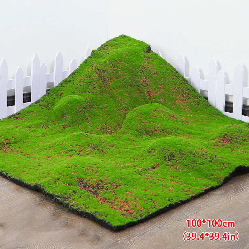 

50/100cm 11Styles Artificial Grass Rug Fake Moss Lawn Garden Landscape Turf Roll Festival Wedding Decoration Mat Carpet