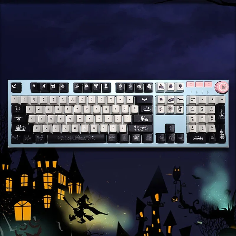 Halloween Keycaps Suit Cherry Profile PBT DYE Sublimation Five Sided Cartoon Keycaps For MX Switch Mechanical Keyboard Ball Caps
Halloween Keycaps Suit Cherry Profile PBT DYE Sublimation Five Sided Cartoon Keycaps For MX Switch Mechanical Keyboard Ball Caps