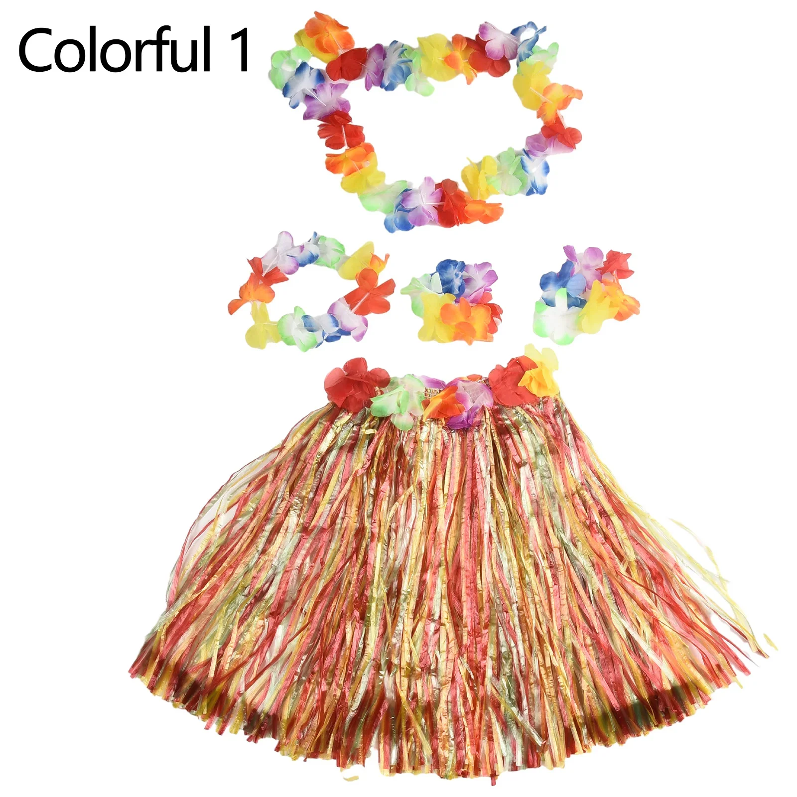 Kids Girls Hawaiian Grass Lei Skirt Flower Wristband Garland Fancy Costume Suit Flower Hula Skirt Dance Party Set Dress Up
Kids Girls Hawaiian Grass Lei Skirt Flower Wristband Garland Fancy Costume Suit Flower Hula Skirt Dance Party Set Dress Up