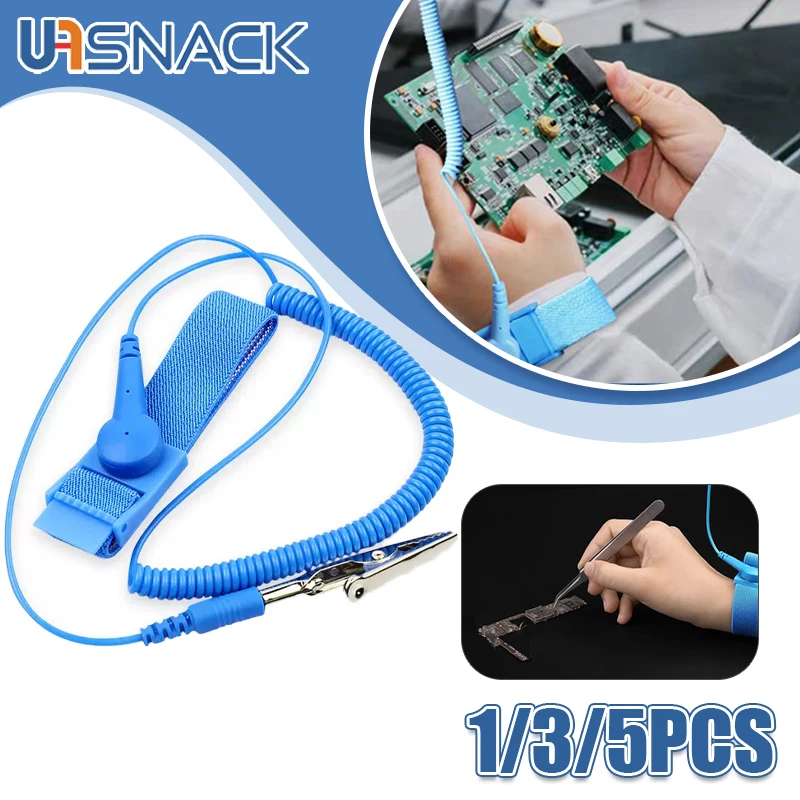 Anti Static Bracelet Electrostatic Corded/Wireless ESD Wristband Wrist Strap Discharge Cables for Electronics Repair Work Tools
Anti Static Bracelet Electrostatic Corded/Wireless ESD Wristband Wrist Strap Discharge Cables for Electronics Repair Work Tools