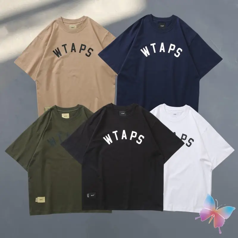 Summer Street Wtaps T-shirt High Quality Cotton Letter Print Round Neck Short Sleeve Casual Loose Men Women Cotton Tshirts
Summer Street Wtaps T-shirt High Quality Cotton Letter Print Round Neck Short Sleeve Casual Loose Men Women Cotton Tshirts