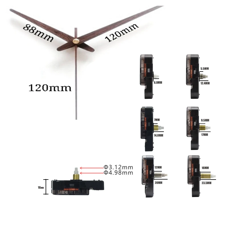 12888 Step Clock Movement Mechanism Replacement Clockwork for DIY Repair Quartz Wall Clock Ticking Movement with Wooden Needles
12888 Step Clock Movement Mechanism Replacement Clockwork for DIY Repair Quartz Wall Clock Ticking Movement with Wooden Needles