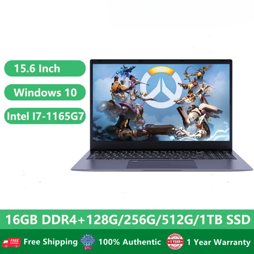 

Ultrabook Gaming Metal Laptop Aluminum Alloy Notebook Windows 10 15.6" 11th Gen Intel Core I7 1165G7 16GB+1TB Office Computer