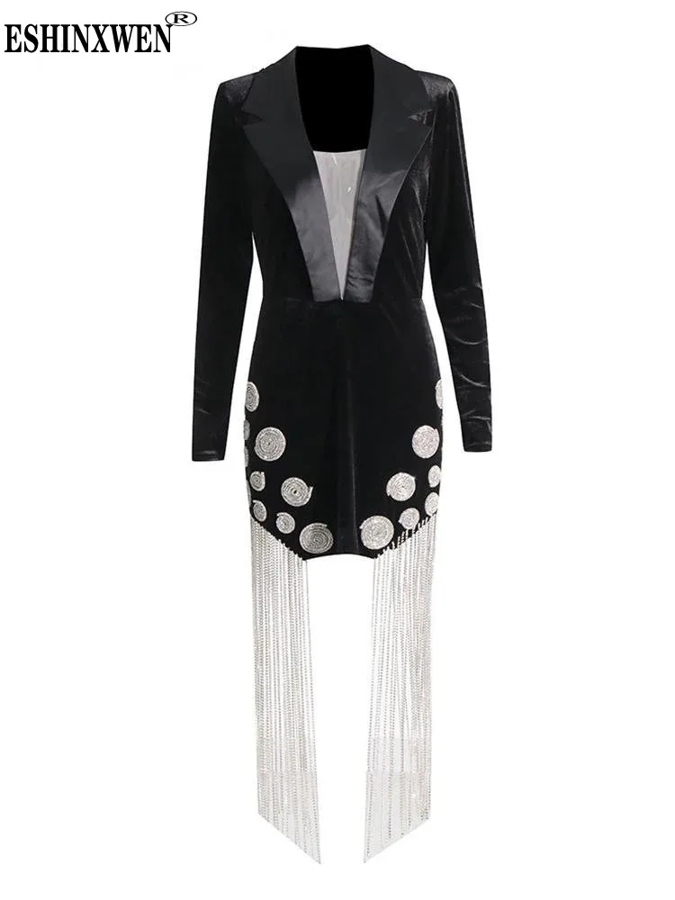 Eshin 2023 Patchwork Tassel Slimming Mini Dresses For Women V Neck Long Sleeve High Waist Bodycon Dress Female TH5852
Eshin 2023 Patchwork Tassel Slimming Mini Dresses For Women V Neck Long Sleeve High Waist Bodycon Dress Female TH5852