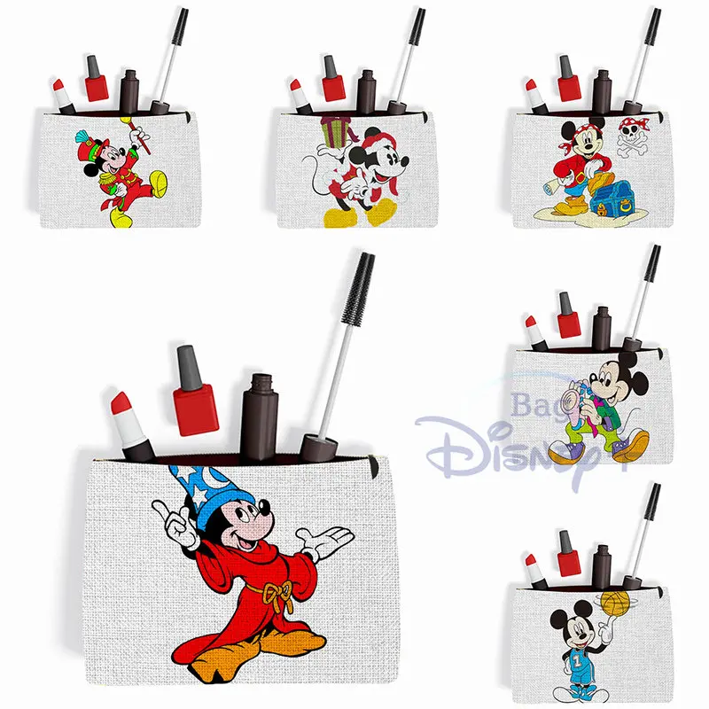 Disney Mickey Mouse Cosmetic Bags Women Makeup Pouch Cute Cartoon Pencil Case Children Toiletry Organizer Purses and Handbags
Disney Mickey Mouse Cosmetic Bags Women Makeup Pouch Cute Cartoon Pencil Case Children Toiletry Organizer Purses and Handbags