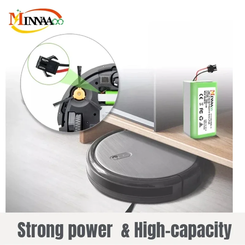 2600mAh 14.4V Li-ion Battery for Conga Excellence 990 1090 1790 1990 Ecovacs Deebot N79 N79S DN622, Eufy Robovac 30 35C 18650
2600mAh 14.4V Li-ion Battery for Conga Excellence 990 1090 1790 1990 Ecovacs Deebot N79 N79S DN622, Eufy Robovac 30 35C 18650