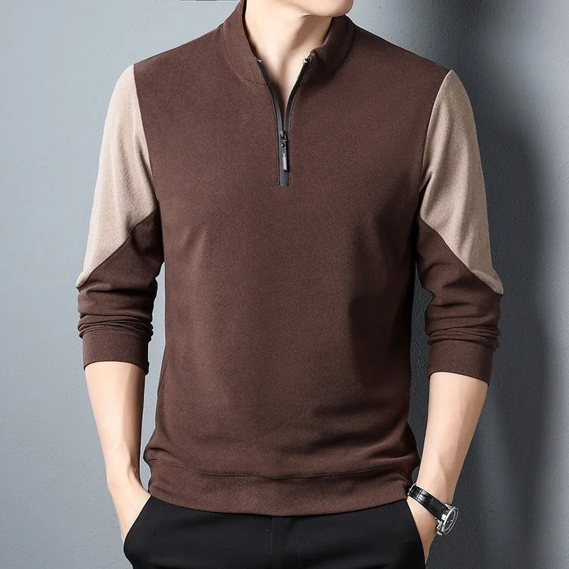 Fashion Lapel Spliced Zipper Casual Polo Shirts Men's Clothing 2023 Autumn New Korean Tops All-match Tee Shirt
Fashion Lapel Spliced Zipper Casual Polo Shirts Men's Clothing 2023 Autumn New Korean Tops All-match Tee Shirt