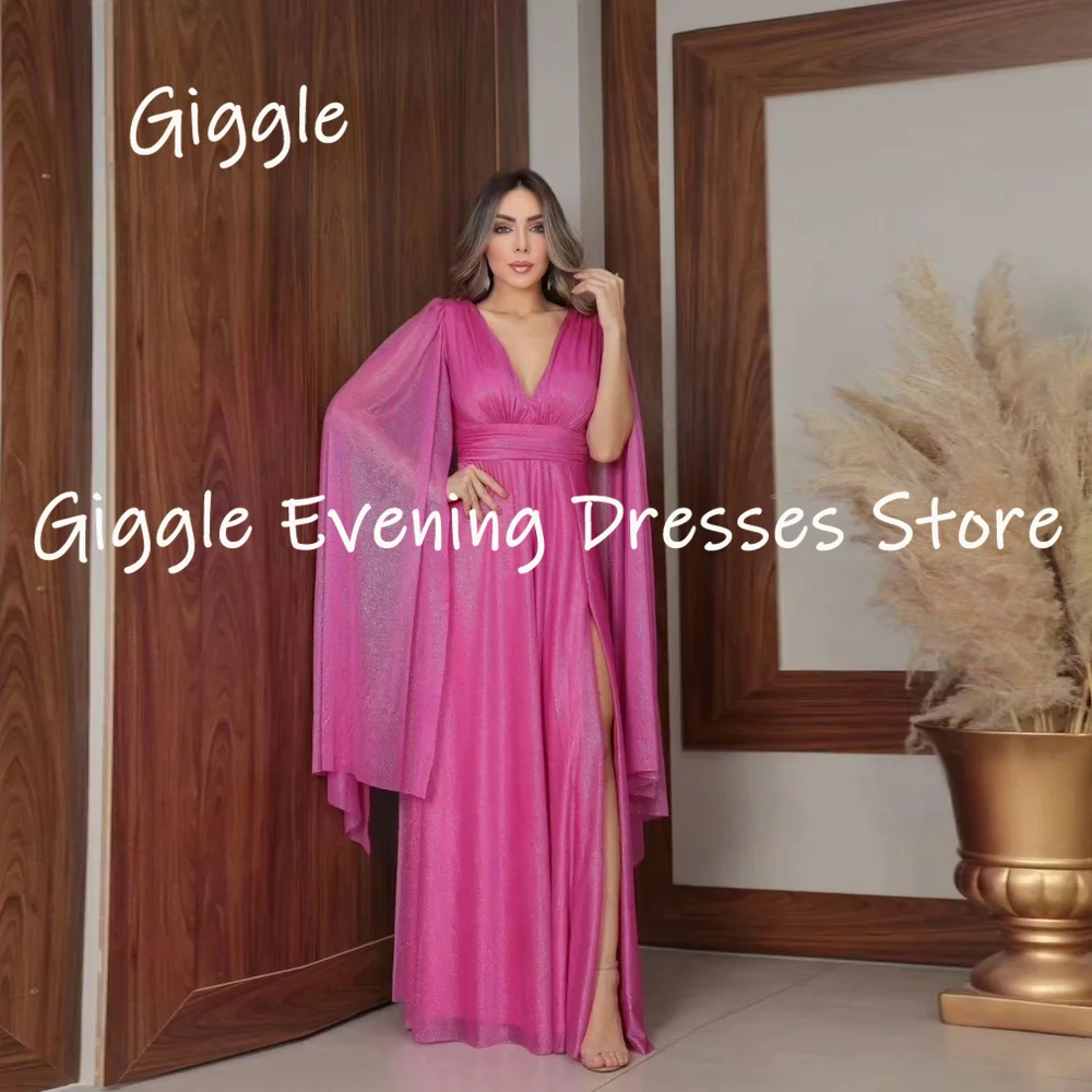 Giggle Chiffon A-line V-neck Popular Ruffle Formal Prom Gown Floor-length Evening Elegant Party Dresses for Women 2023
Giggle Chiffon A-line V-neck Popular Ruffle Formal Prom Gown Floor-length Evening Elegant Party Dresses for Women 2023