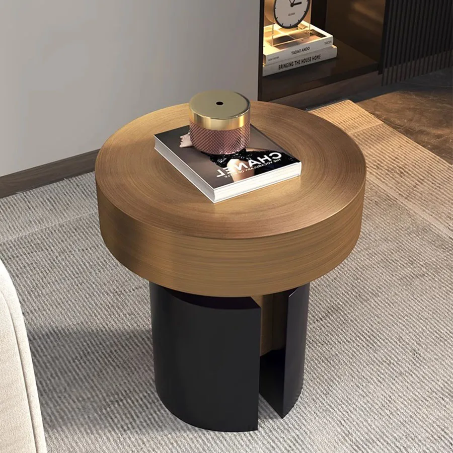 

Unique Modern Coffee Table Living Room Metal Bedside Coffee Table Home Sofa Platform Nordic Round Italian Mesa Centro Room Decor