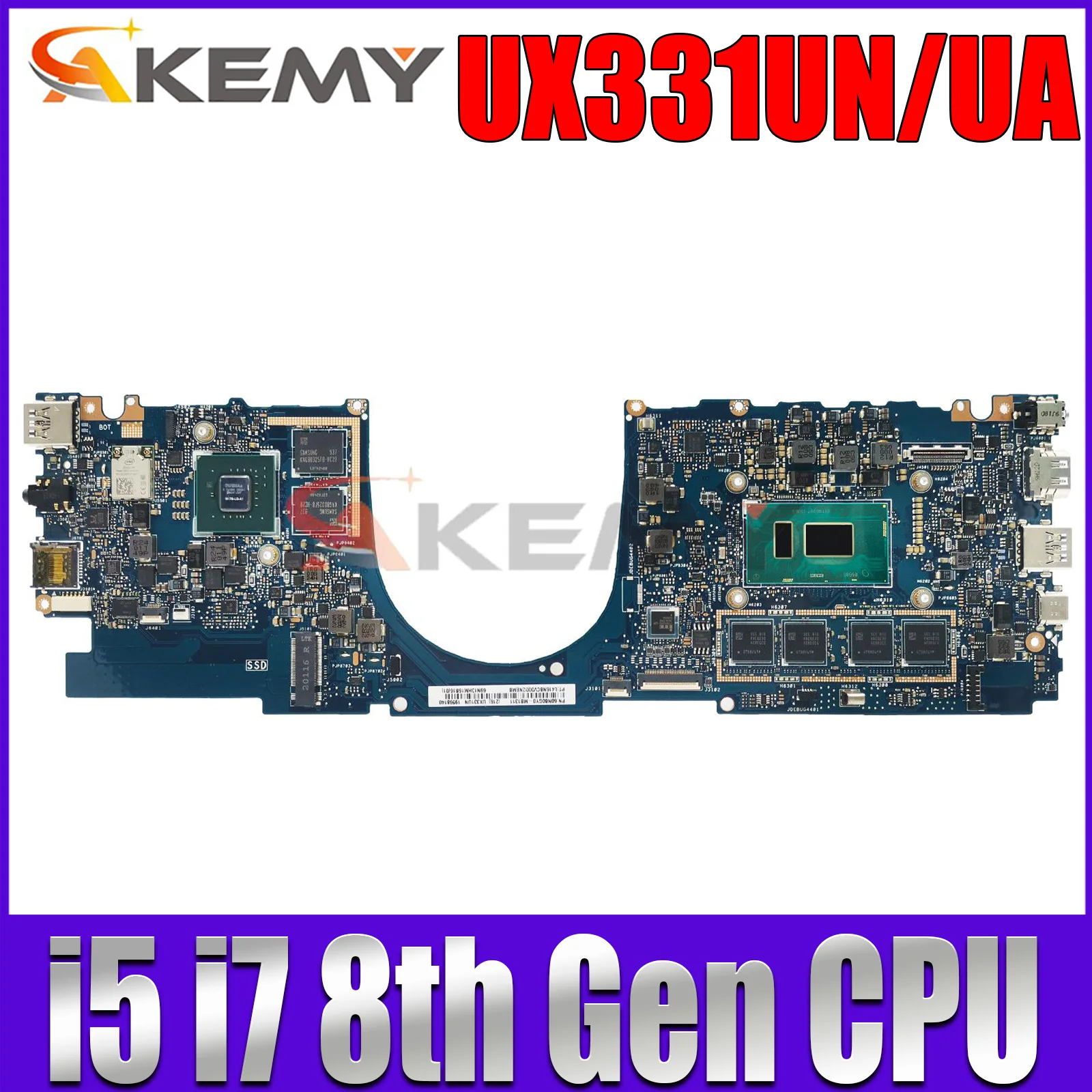 Материнская плата UX331UN для ASUS UX331UA UX331UAL UX331UQ UX331U материнская плата для ноутбука с I3 I5 I7-7th 8 RAM-4G 8G 16G UMA V2G
Материнская плата UX331UN для ASUS UX331UA UX331UAL UX331UQ UX331U материнская плата для ноутбука с I3 I5 I7-7th 8 RAM-4G 8G 16G UMA V2G