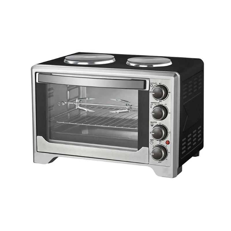 CE CB Certificates Kitchen appliance 23L portable electric oven with two hot plate for cooking table type oven air fryer oven
CE CB Certificates Kitchen appliance 23L portable electric oven with two hot plate for cooking table type oven air fryer oven