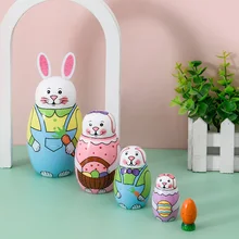 5 Pieces/set Cute Painted Russian Nested Doll Matryoshka Toy Cute Rabbit for Kids Gifts Crafted Doll Home Decor
5 Pieces/set Cute Painted Russian Nested Doll Matryoshka Toy Cute Rabbit for Kids Gifts Crafted Doll Home Decor