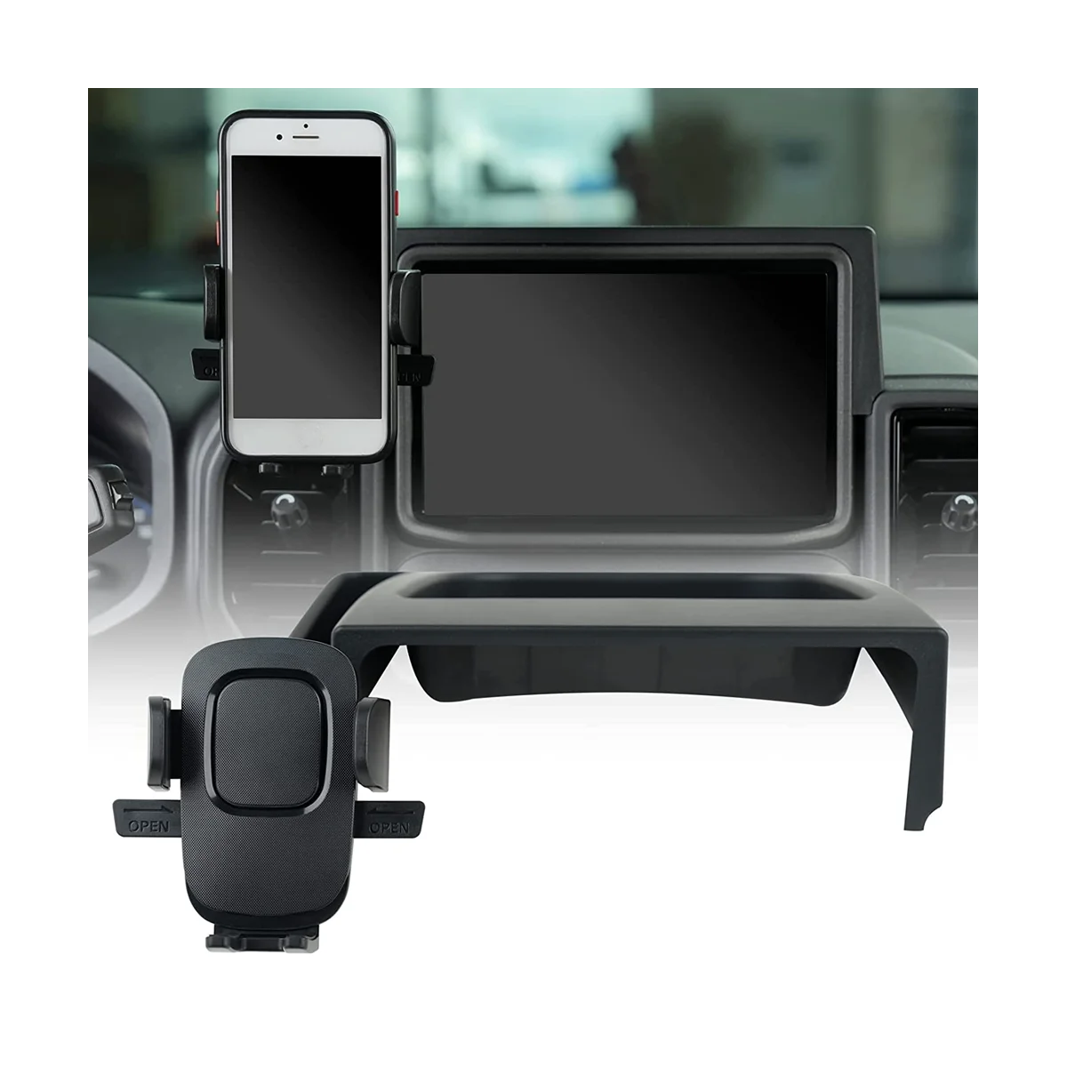 Dashboard Mobile Phone Holder, Cell Phone Mount with Tray for Ford Bronco Sport 2021 2022 2023 Accessories
Dashboard Mobile Phone Holder, Cell Phone Mount with Tray for Ford Bronco Sport 2021 2022 2023 Accessories