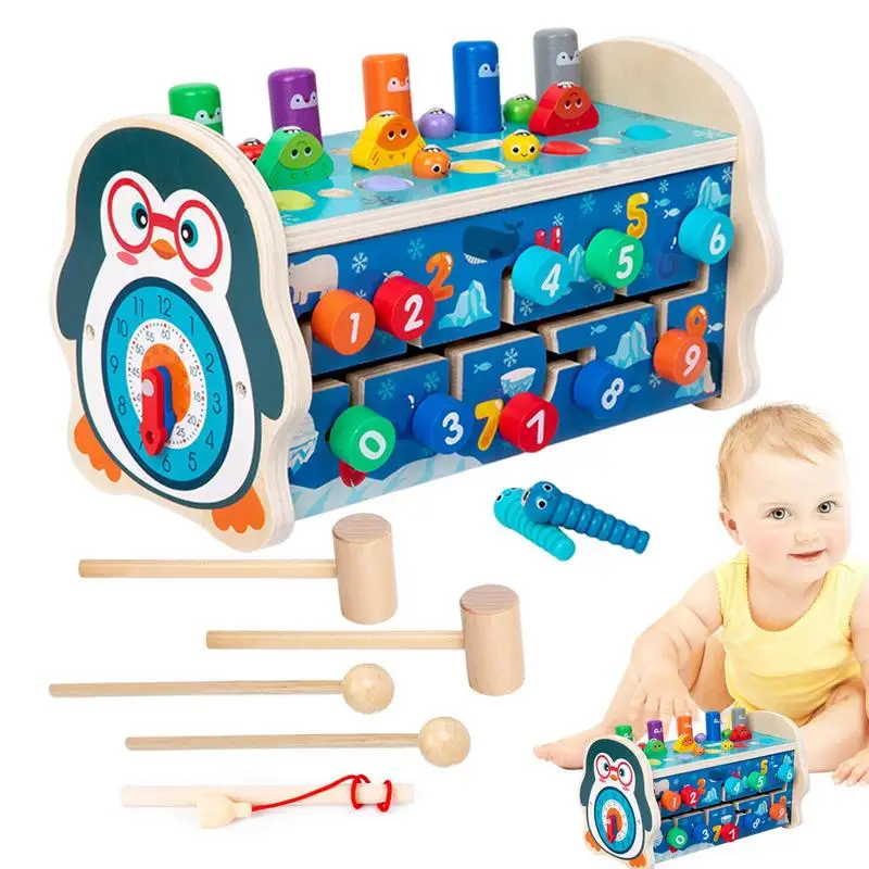 

Montessori Activity Center 7 In 1 Educational Montessori Toy Preschool Game Learning Toys Fine Motor Skill Interactive Fun For