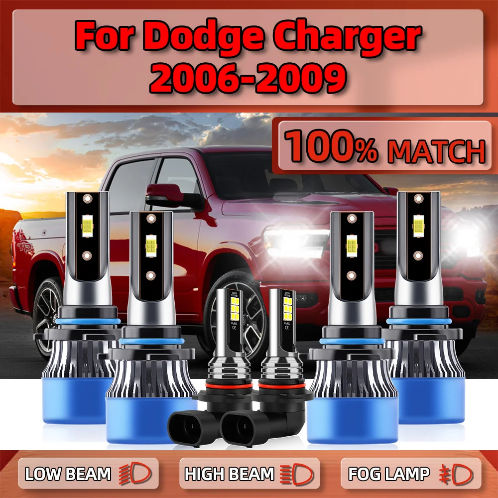 60000LM LED Headlight Bulbs Canbus 360W Turbo Car Light 6000K White Auto Fog Lamps 12V For Dodge Charger 2006 2007 2008 2009
60000LM LED Headlight Bulbs Canbus 360W Turbo Car Light 6000K White Auto Fog Lamps 12V For Dodge Charger 2006 2007 2008 2009