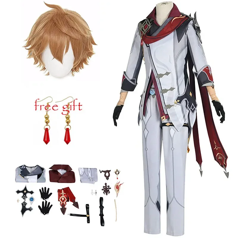 Anime Game Genshin Impact Tartaglia Cosplay Costume Childe Full Set Wig Earrings Halloween Party Costumes
Anime Game Genshin Impact Tartaglia Cosplay Costume Childe Full Set Wig Earrings Halloween Party Costumes