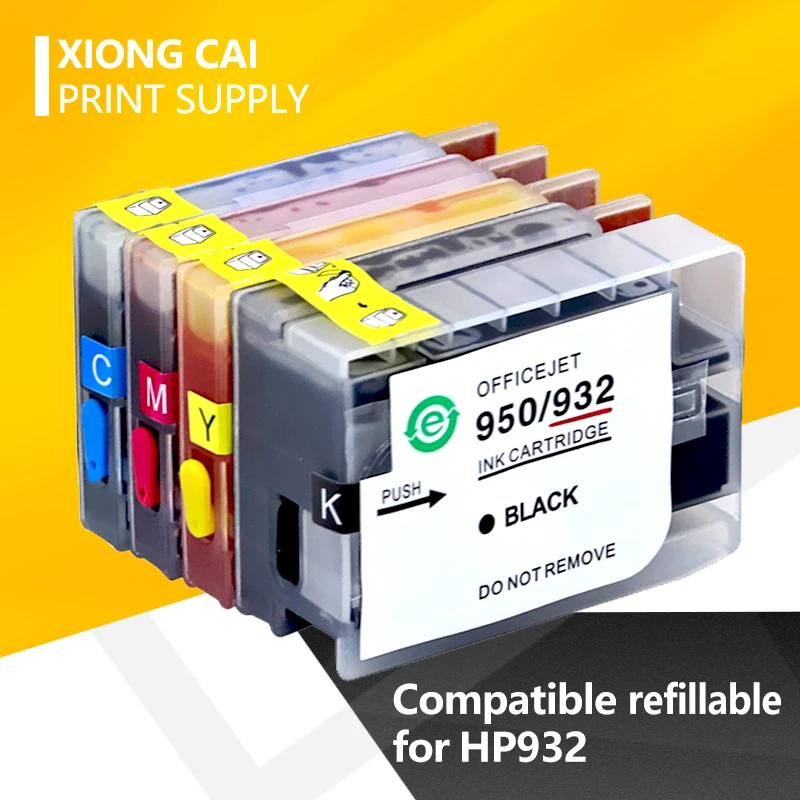

Refillable Ink cartridge Compatible for 932 933 for HP932 932XL 933XL HP Officejet 7110 7610 7612 7510 printer