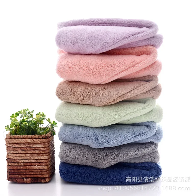 Women padded coral fleece dry hair cap absorbent quick-drying Baotou triangle shower cap scrubs hair without blowing.
Women padded coral fleece dry hair cap absorbent quick-drying Baotou triangle shower cap scrubs hair without blowing.