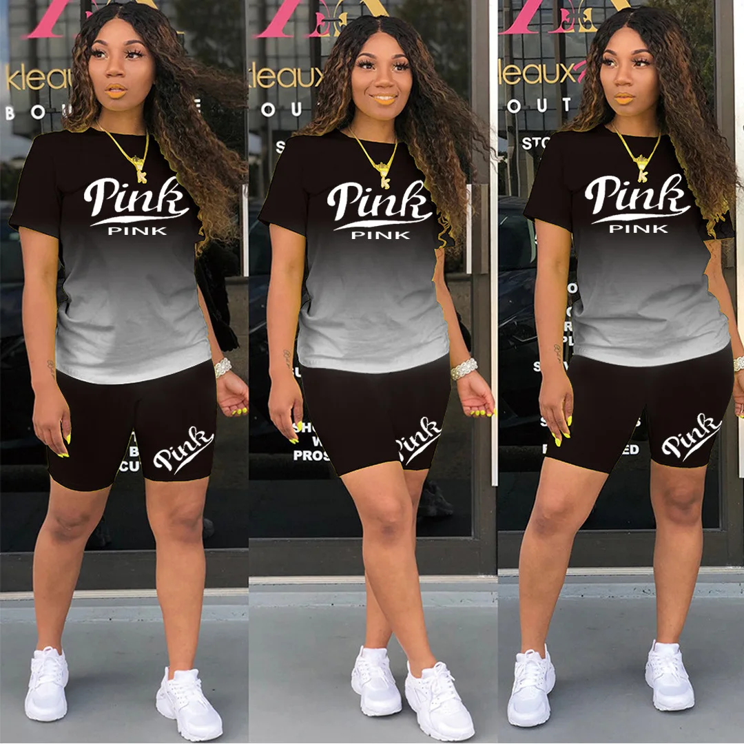 Women Short Sleeve Tee Tops+Pencil Shorts Suits Summer Female Two Piece Set Tracksuits Outfit Women Clothing Ropa De Mujer
Women Short Sleeve Tee Tops+Pencil Shorts Suits Summer Female Two Piece Set Tracksuits Outfit Women Clothing Ropa De Mujer
