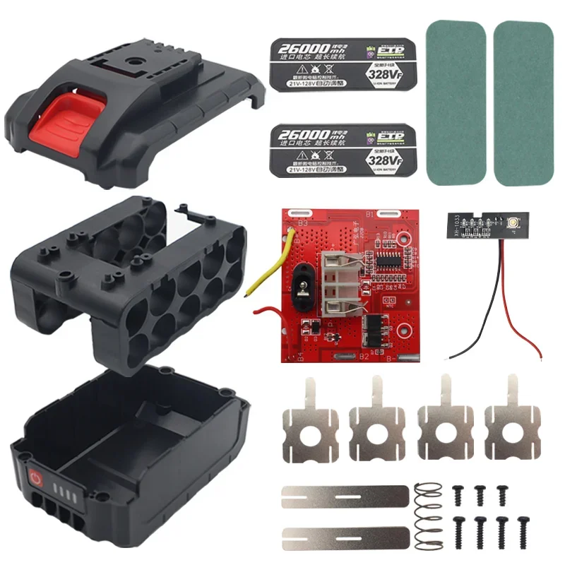 10 X 18650 WA3550 Li-ion Battery Case Box PCB Charging Protection Circuit Board For Worx 20V WA3551 WA3572 WA3590 Shell Housings
10 X 18650 WA3550 Li-ion Battery Case Box PCB Charging Protection Circuit Board For Worx 20V WA3551 WA3572 WA3590 Shell Housings