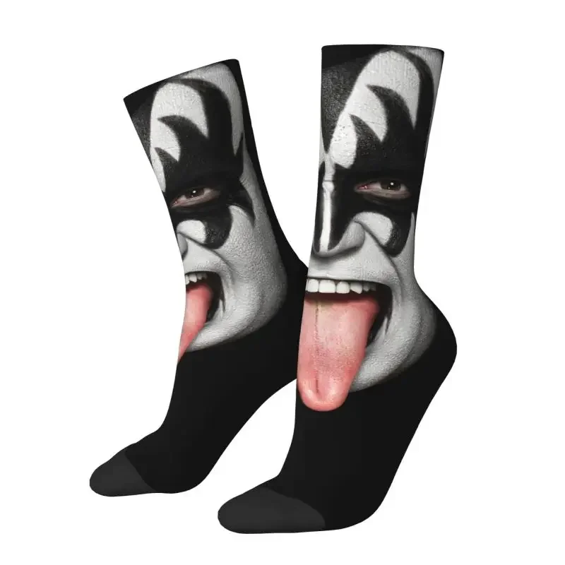 

Женские и мужские уличные носки Gene simмонс группы The Demon Kiss, теплые модные короткие носки