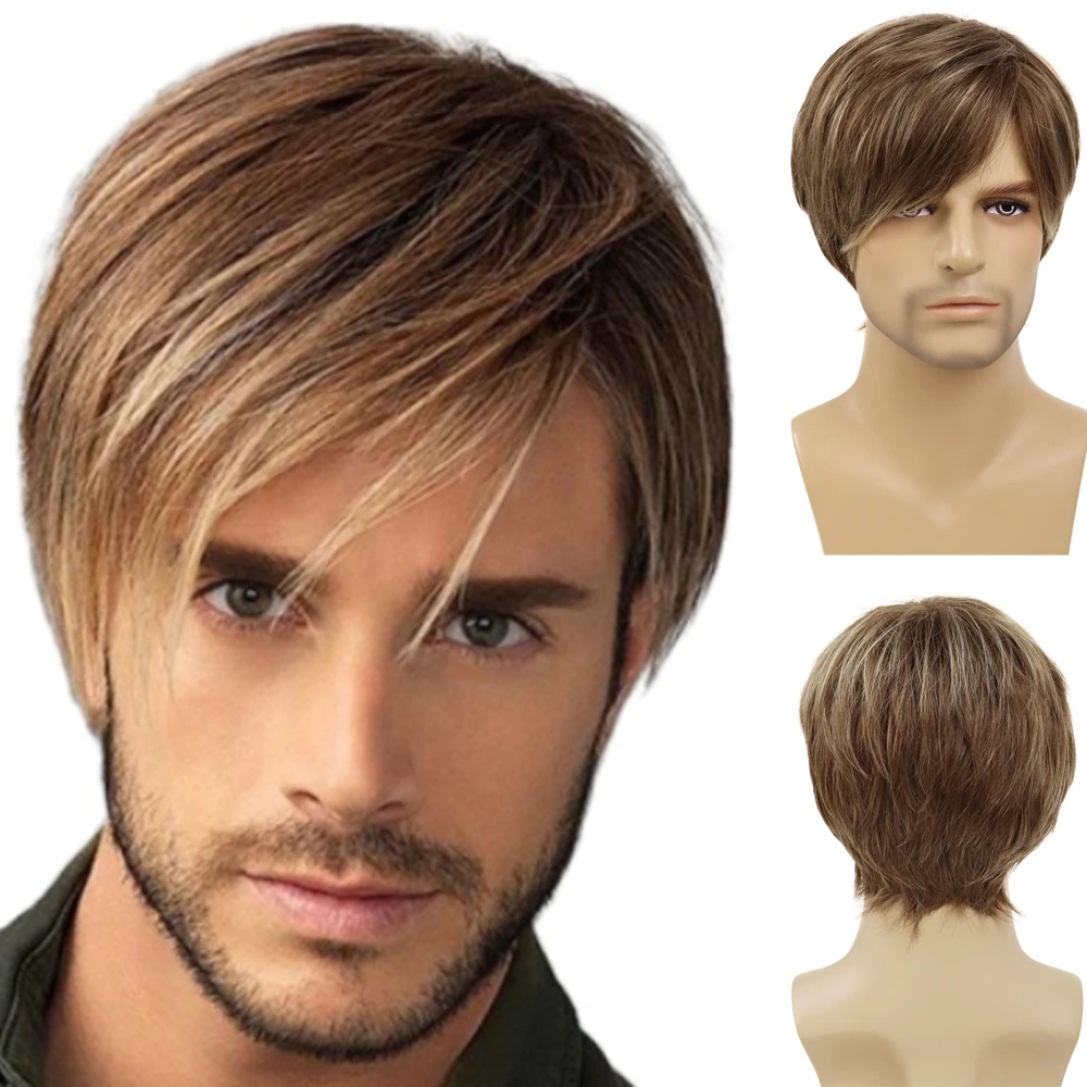 GNIMEGIL Mens Wigs Short Brown Hair Trendy Synthetic Wig with Bangs Halloween Costume for Men Cosplay Wig Natural Clearance Wig
GNIMEGIL Mens Wigs Short Brown Hair Trendy Synthetic Wig with Bangs Halloween Costume for Men Cosplay Wig Natural Clearance Wig