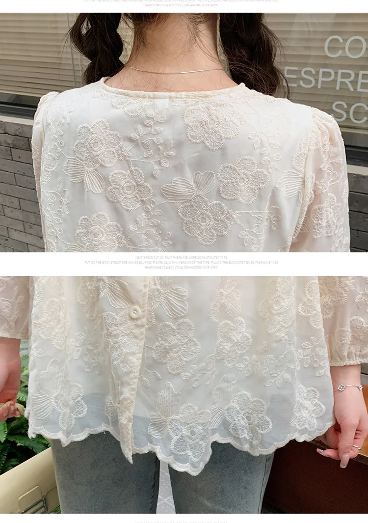 2025 Spring Fashion Maternity Shirts Plus Size Long Sleeve V-neck Button Fly Pregnant Woman Blouses Loose Lace Shirt Sweet Tops 17 S43d44882d2d24f12b7d9ab1efd16de515