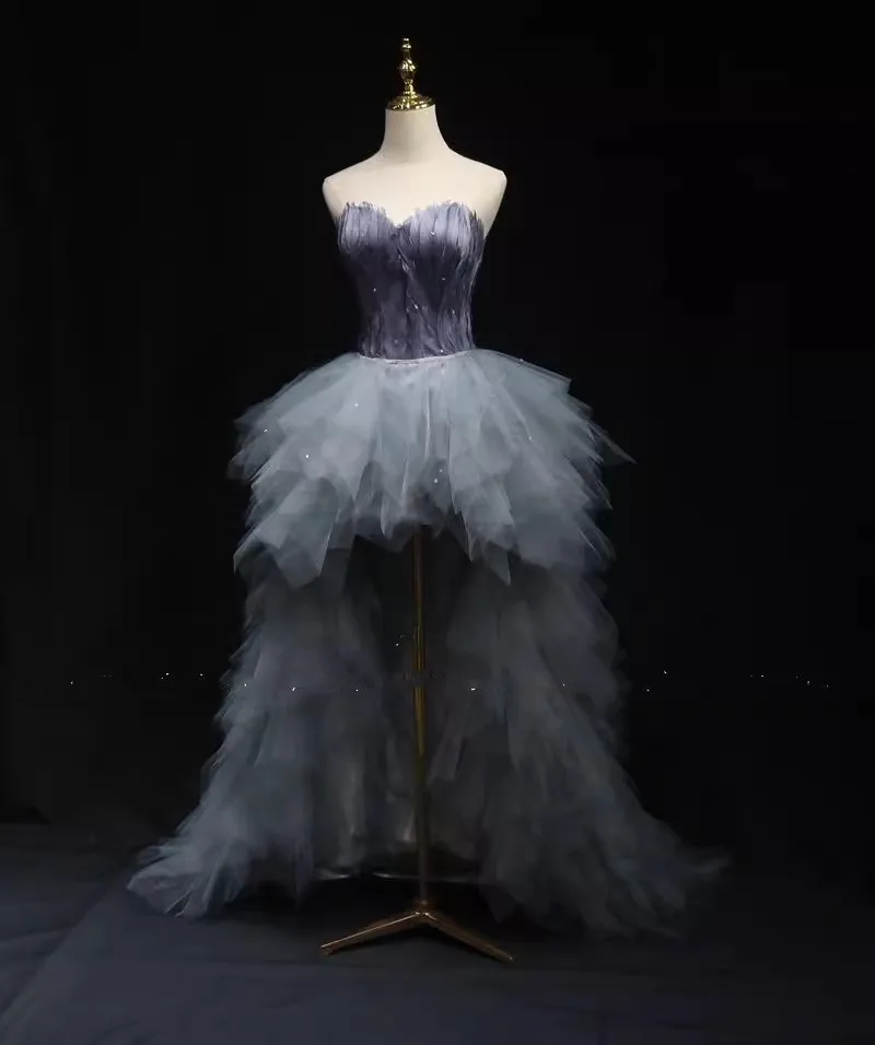 Elegant Front Short Back Long Sweetheart Feather Evening Dress Graduation Porm Gowns Performance Birthday Party Dress 2023
Elegant Front Short Back Long Sweetheart Feather Evening Dress Graduation Porm Gowns Performance Birthday Party Dress 2023