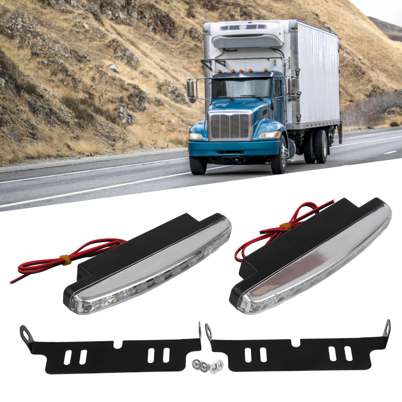 For Cars For Trailer Car DRL Fog Lamp Daylight Lamp 6000K-7000K 8 LED Super Bright Waterproof 12V 2.64W 2PCS 2x
For Cars For Trailer Car DRL Fog Lamp Daylight Lamp 6000K-7000K 8 LED Super Bright Waterproof 12V 2.64W 2PCS 2x