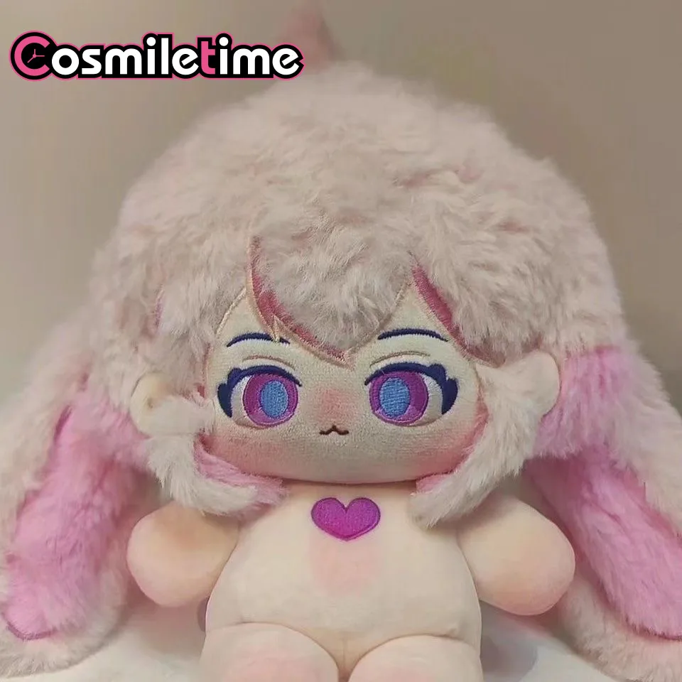

In Stock New Anime Attributes Pink Heart Monster Ears Stuffed Anime Figure 20CM Plush Plushie Doll Clothes Cosplay Toy For Ki