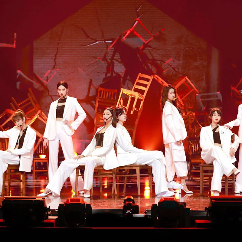 Youth Has You 2 Don't Accompany the Women's Troupe Same Performance Clothes Autumn and Winter Jazz dance Singing Clothes White
Youth Has You 2 Don't Accompany the Women's Troupe Same Performance Clothes Autumn and Winter Jazz dance Singing Clothes White