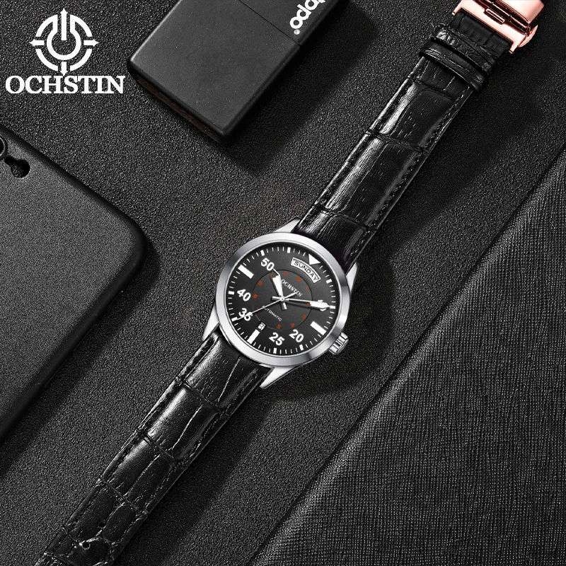 

OCHSTIN new 2024 Master Series trend versatile business luxury dual calendar mechanical movement men's mechanical watches