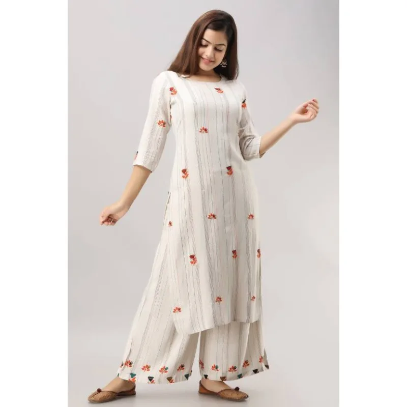 Набор Kurta и Палаццо из 2 предметов, индийская Красивая простота, вышивка, набор Палаццо Курта
Набор Kurta и Палаццо из 2 предметов, индийская Красивая простота, вышивка, набор Палаццо Курта