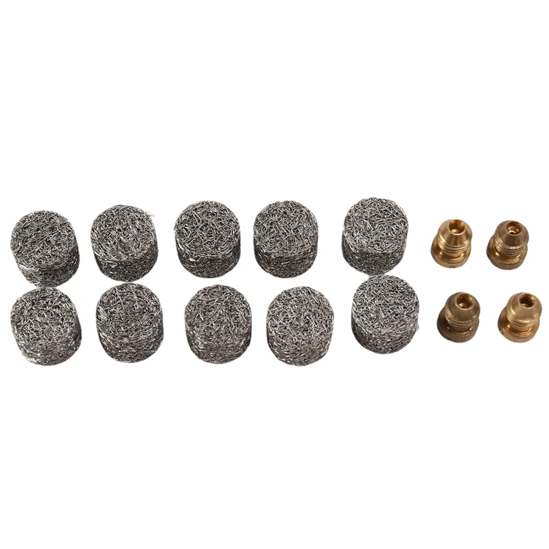 4 Pieces Foam Cannon Orifice Nozzle Tips And 10 Pieces Foam Maker, Universal 1.1 Mm Thread Nozzle And Mesh Filter
4 Pieces Foam Cannon Orifice Nozzle Tips And 10 Pieces Foam Maker, Universal 1.1 Mm Thread Nozzle And Mesh Filter