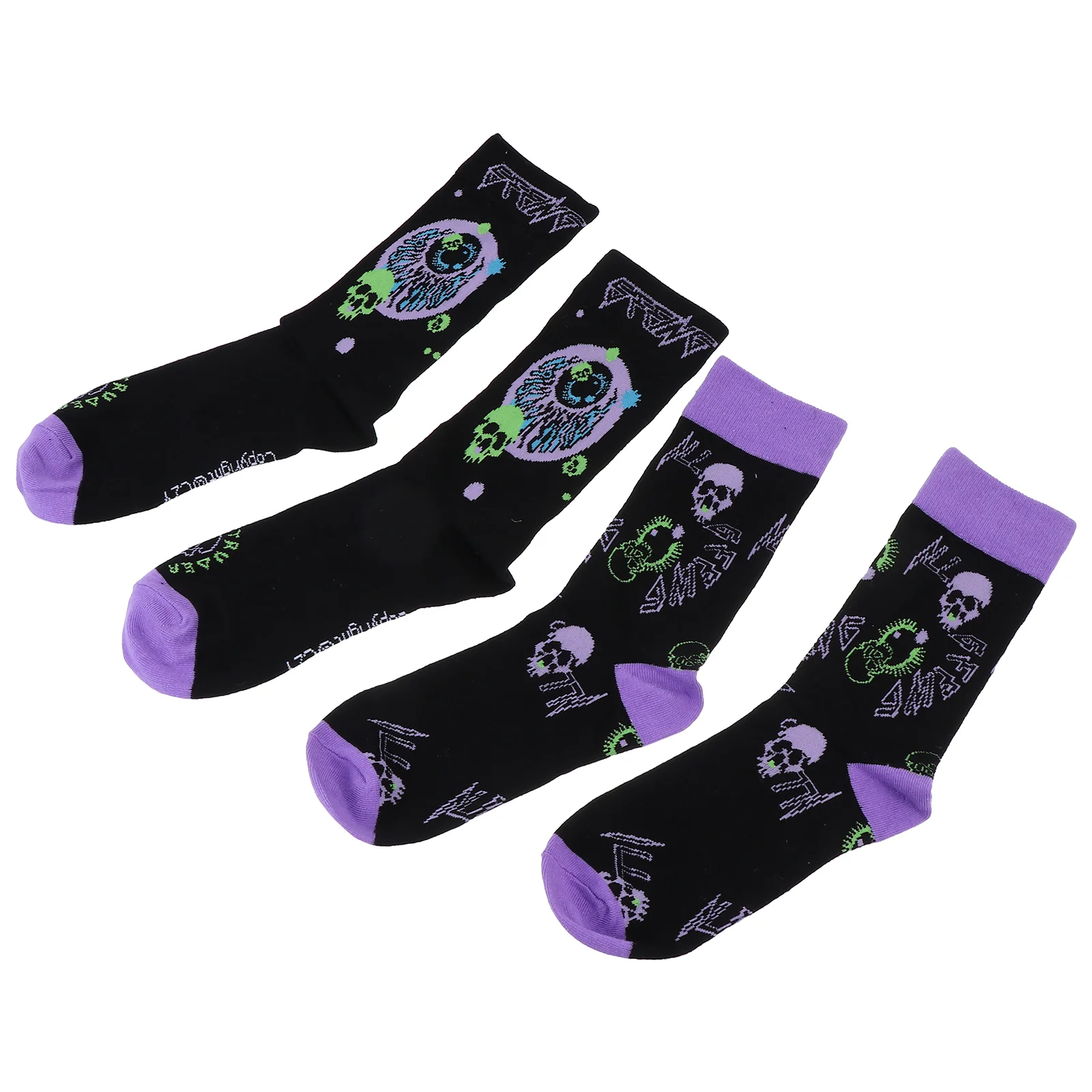 2 Pairs Halloween Skull Socks Novelty Crew Stocking Stuffers' Fashion Skateboarding Stockings Middle Tube
2 Pairs Halloween Skull Socks Novelty Crew Stocking Stuffers' Fashion Skateboarding Stockings Middle Tube