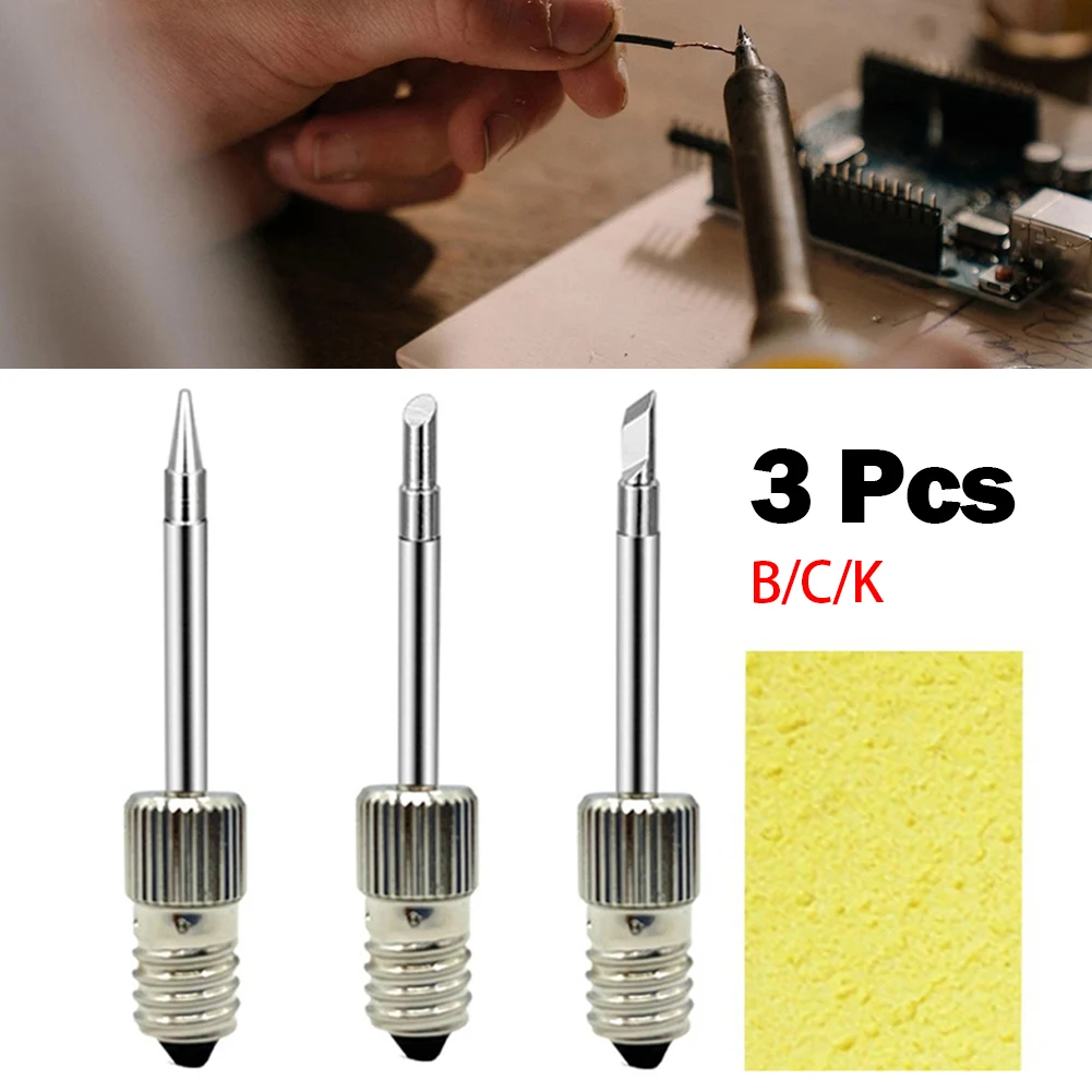 3pcs Wireless Battery Soldering Iron Head 50 Mm Size Steel For Soldering Iron Tip With E10 Interface General Welding Application
3pcs Wireless Battery Soldering Iron Head 50 Mm Size Steel For Soldering Iron Tip With E10 Interface General Welding Application