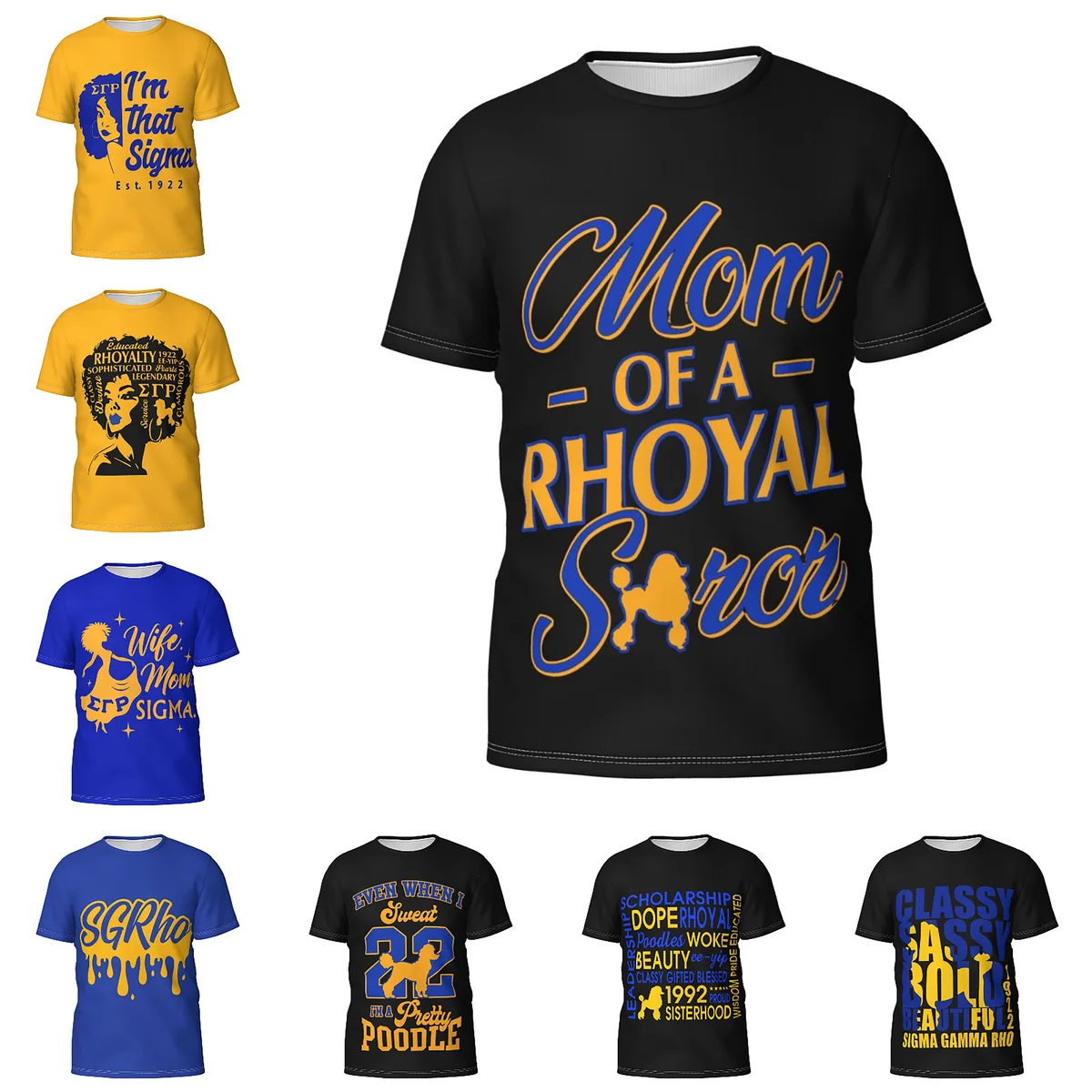 Sigma SGR Gamma Rho Men's Athletic Cotton Classic Short Sleeve Crewneck T-Shirt Tee Shirt
Sigma SGR Gamma Rho Men's Athletic Cotton Classic Short Sleeve Crewneck T-Shirt Tee Shirt