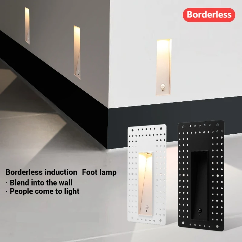 80~260V Aluminium Borderless LED Foot lamp Human Body Induction Light IP20 Waterproof light Corridor Light Home Outdoor Decor
80~260V Aluminium Borderless LED Foot lamp Human Body Induction Light IP20 Waterproof light Corridor Light Home Outdoor Decor