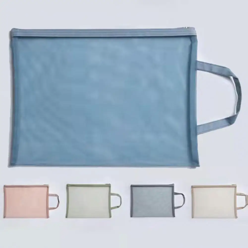 Компактный пенал, прозрачный сетчатый пенал с ремешком и застежкой-молнией 
Компактный пенал, прозрачный сетчатый пенал с ремешком и застежкой-молнией